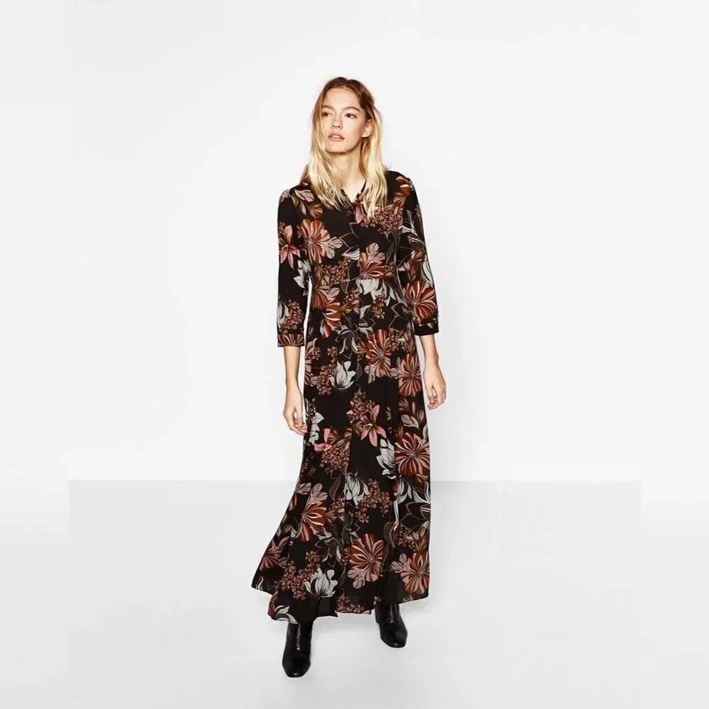✨MAXI DRESS WITH FLORAL PRINT✨